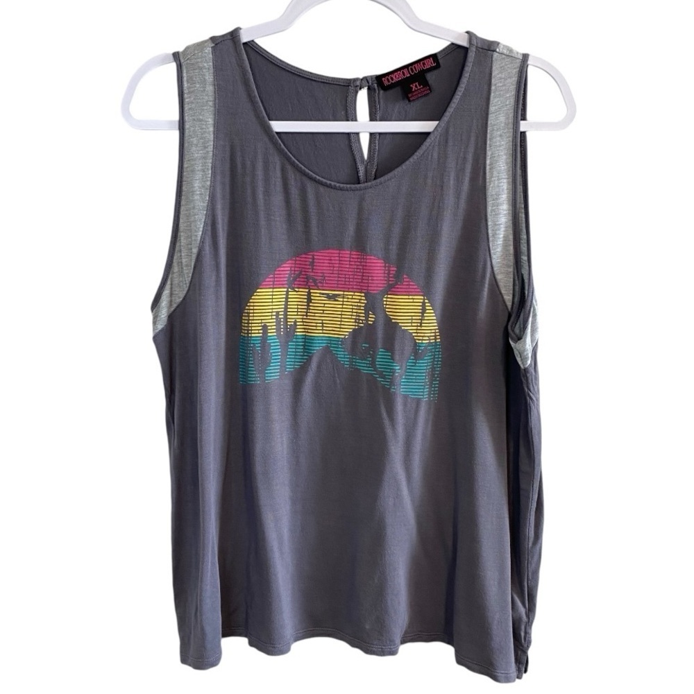 Rock & Roll Cowgirl - Bucking bronc tank top - XL